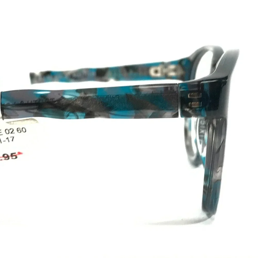 Truth & Love Eyeglasses Frames T&L 02 COL 60 Black Blue Tortoise Oval 51-17-135